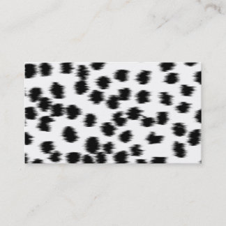 Carte De Visite Modèle dalmatien noir et blanc d'impression