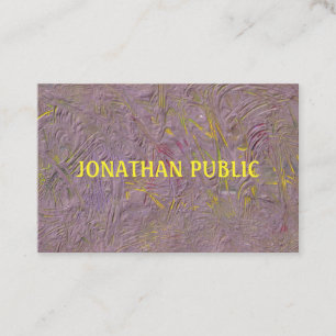 Carte De Visite Modèle d'art moderne moderne et élégant personnali