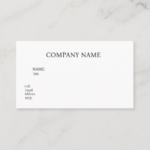 CARTE DE VISITE MODÈLE DE BASE