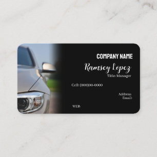 CARTE DE VISITE MODÈLE DE BASE , ventes de voiture