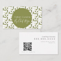  Modèle de branche d'olive rustique Chef italien  
