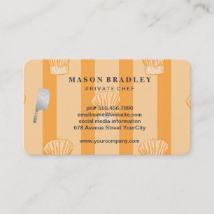 Carte De Visite Modèle de Chapeau de Chef Restaurant Cuisine