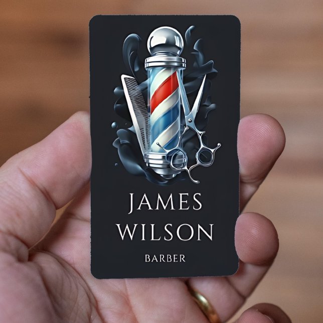 Carte De Visite Modèle de ciseaux prêt à la conception pour barbie (Personalized Barber Template)