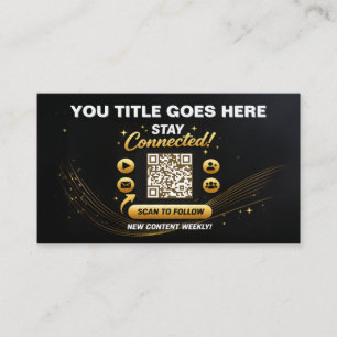 Carte De Visite Modèle de conception de code QR pour la connexion 