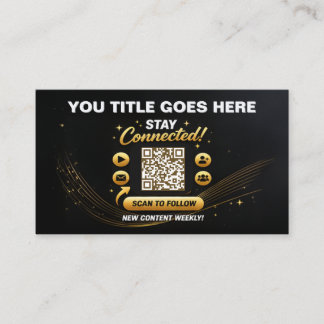 Carte De Visite Modèle de conception de code QR pour la connexion 