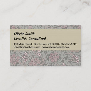 Carte De Visite Modèle de fleur de jasmin de William Morris