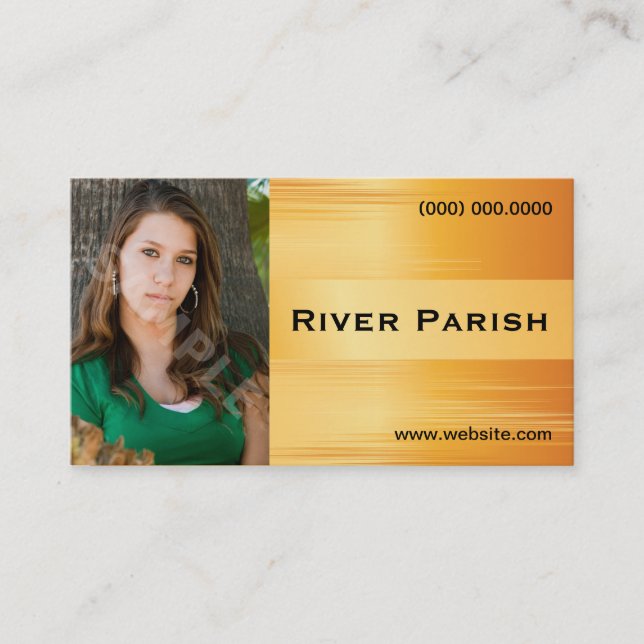 Carte de visite modèle de Headshot d'acteur (Devant)