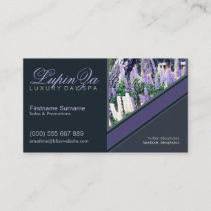 Carte De Visite Modèle de jardin violet pour la santé de Lupins av