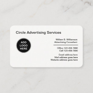 Carte De Visite Modèle de logo d'agence de publicité