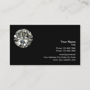 Carte De Visite Modèle de logo diamant
