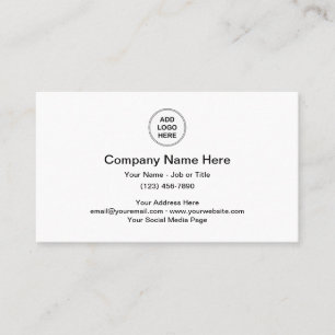 Carte De Visite Modèle de logo professionnel