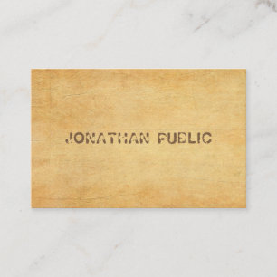 Carte De Visite Modèle de luxe Vintage vieux papier texte désorgan