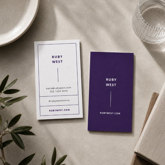Carte de visite | Modèle de marque personnelle min (Minimalist business cards template with clean contact details and personal brand styling)