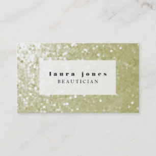 Carte De Visite Modèle de mode de coiffeur de paillettes de