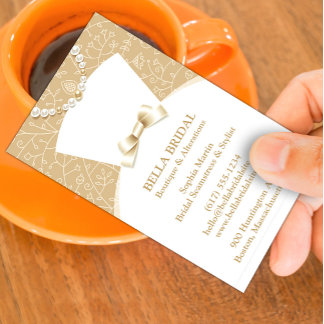 Carte De Visite Modèle de modification de robe de mariée pour cout