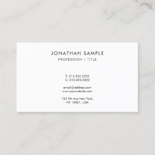 Carte De Visite Modèle de monogramme de design simple et élégant m