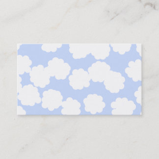 Carte De Visite Modèle de nuages de blanc et de bleu de ciel