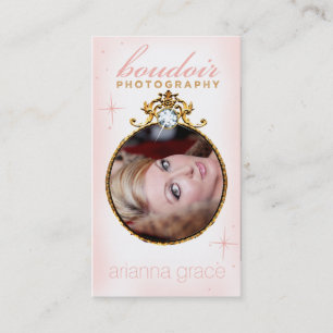 Carte De Visite Modèle de photographie de boudoir de 311 diamants