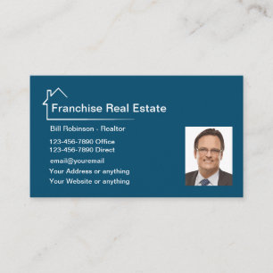 Carte De Visite Modèle de Realtor Photo