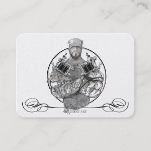 Carte De Visite Modèle de tatouage puissant, voiture    profession