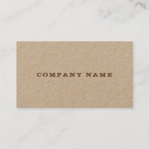 Carte De Visite Modèle de texte en détresse sur papier kraft luxe