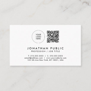 Carte De Visite Modèle de texte personnalisé élégant et moderne pr