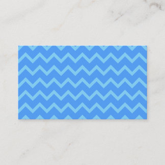 Carte De Visite Modèle de zigzag bleu
