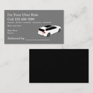 Carte De Visite Modèle d'entreprise de référencement de chauffeurs
