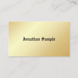 Carte De Visite Modèle en faux or Texte ancien Personnalisé Glamou
