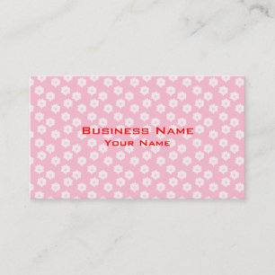 Carte De Visite Modèle floral Girly de rose en pastel