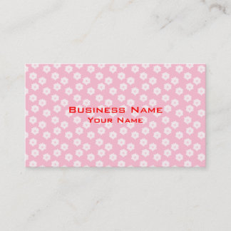Carte De Visite Modèle floral Girly de rose en pastel