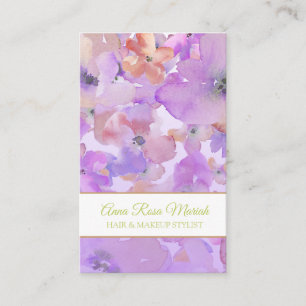 Carte De Visite *~* Modèle Floral Populaire Spa Fille Beauté Chic