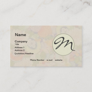 Carte De Visite Modèle floral rose kimono