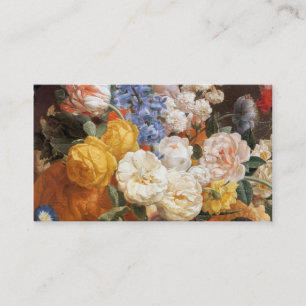Carte De Visite Modèle floral vintage élégant de motif de rose