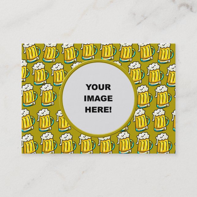 Carte De Visite Modèle, frontière de bière (Devant)