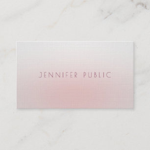 Carte De Visite Modèle minimaliste élégant et luxueux en lin moder