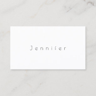 Carte De Visite Modèle Minimaliste Élégant Moderne Professionnel