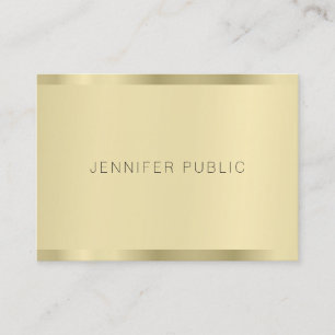 Carte De Visite Modèle minimaliste Gold Modern Élégant Simple