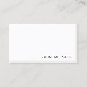 Carte De Visite Modèle Minimaliste Moderne Élégant Professionnel