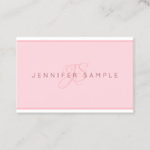 Carte De Visite Modèle minimaliste monographique moderne