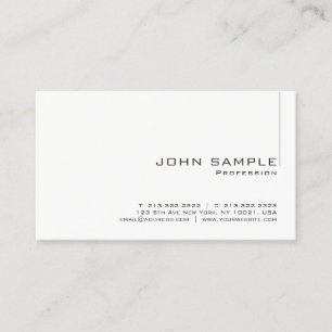 Carte De Visite Modèle minimaliste professionnel moderne personnal