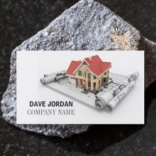 Carte De Visite Modèle moderne Construction Architecte Entrepreneu