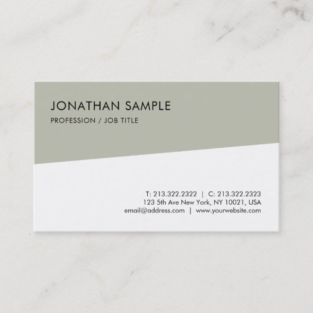 Carte De Visite Modèle moderne et élégant Smart Professional (Devant)