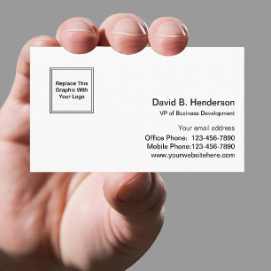 Carte De Visite Modèle moderne simple d'affaires