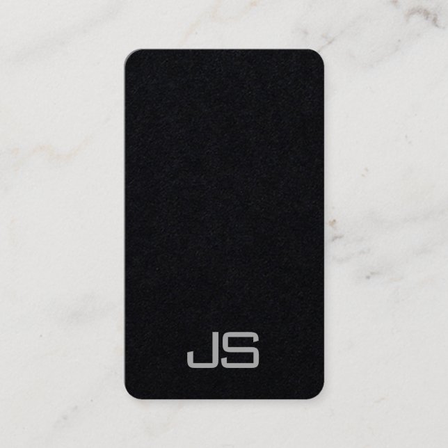 Carte De Visite Modèle Monogramme moderne tendance (Devant)