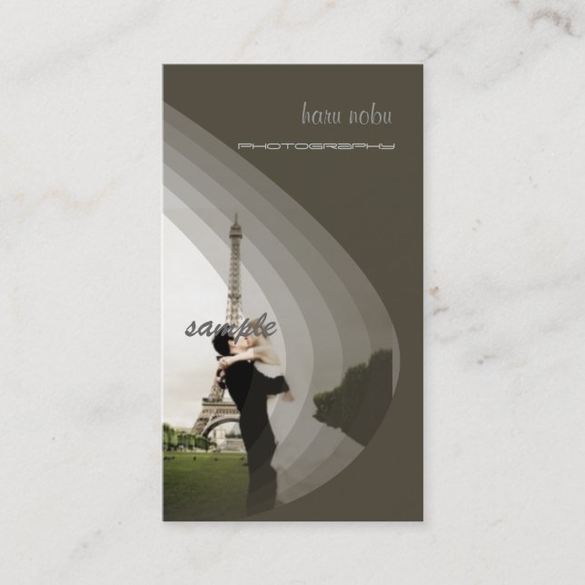 Carte De Visite Modèle photo, ajoutez le vôtre (Devant)