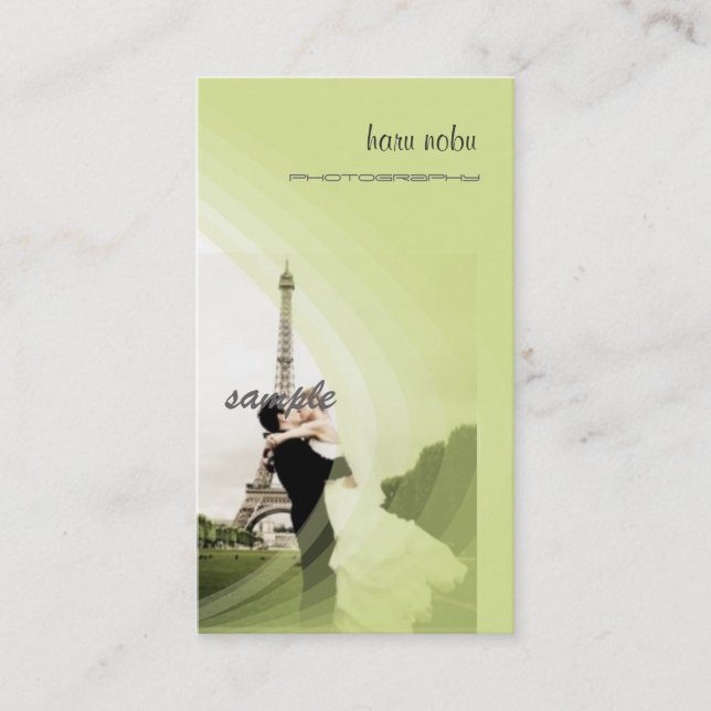 Carte De Visite Modèle photo, ajoutez votre propre (Devant)