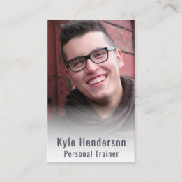 Carte De Visite Modèle photo de fitness du formateur personnel