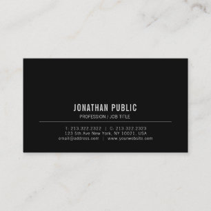 Carte De Visite Modèle professionnel élégant moderne personnali
