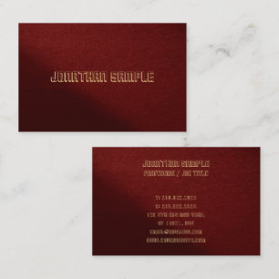 Carte De Visite Modèle professionnel moderne élégant personnalisé